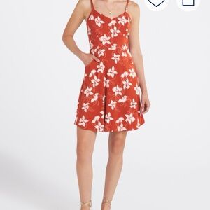41 Hawthorn Red Floral Mini Dress